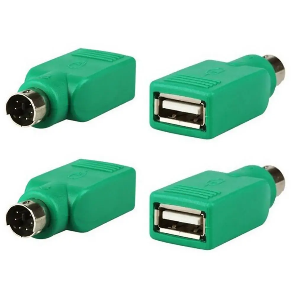 

2Pcs USB Female to Male Adapter Converter for PS2 Computer Keyboard Mouse Accessories