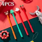 4 шт., милые Мультяшные рождественские наклейки