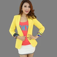 womens jacket 2022 autumn new womens casual solid color slim short small suit fashion lady blazer