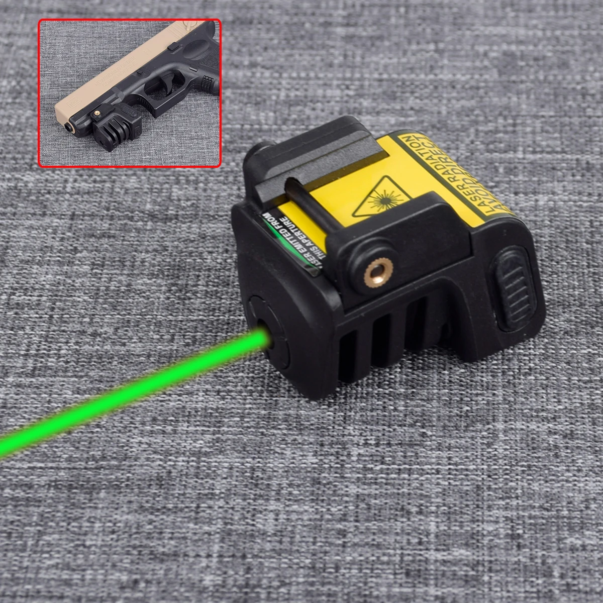 

Rechargeable Tactical Pistol Mini Red/Green Laser Military Gear For Almost Glock Colt 1911 Taurus Handgun Compact Laser Pointer