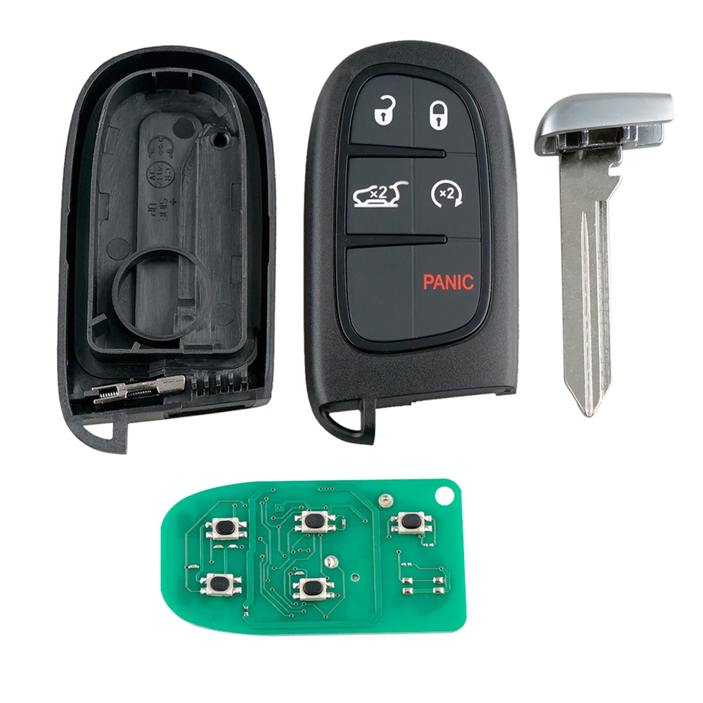 Новый 433MHz 5 кнопок удобный дистанционный ключ-брелок от машины с чипом 7953M 4A GQ4-54T