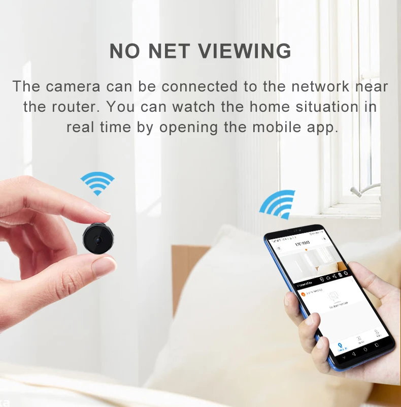 Мини Wi-Fi камера телефон приложение удаленный беспроводной IP маленькая камера ночного видения Видео Рекордер Микро камера HD 720P Обнаружение движения