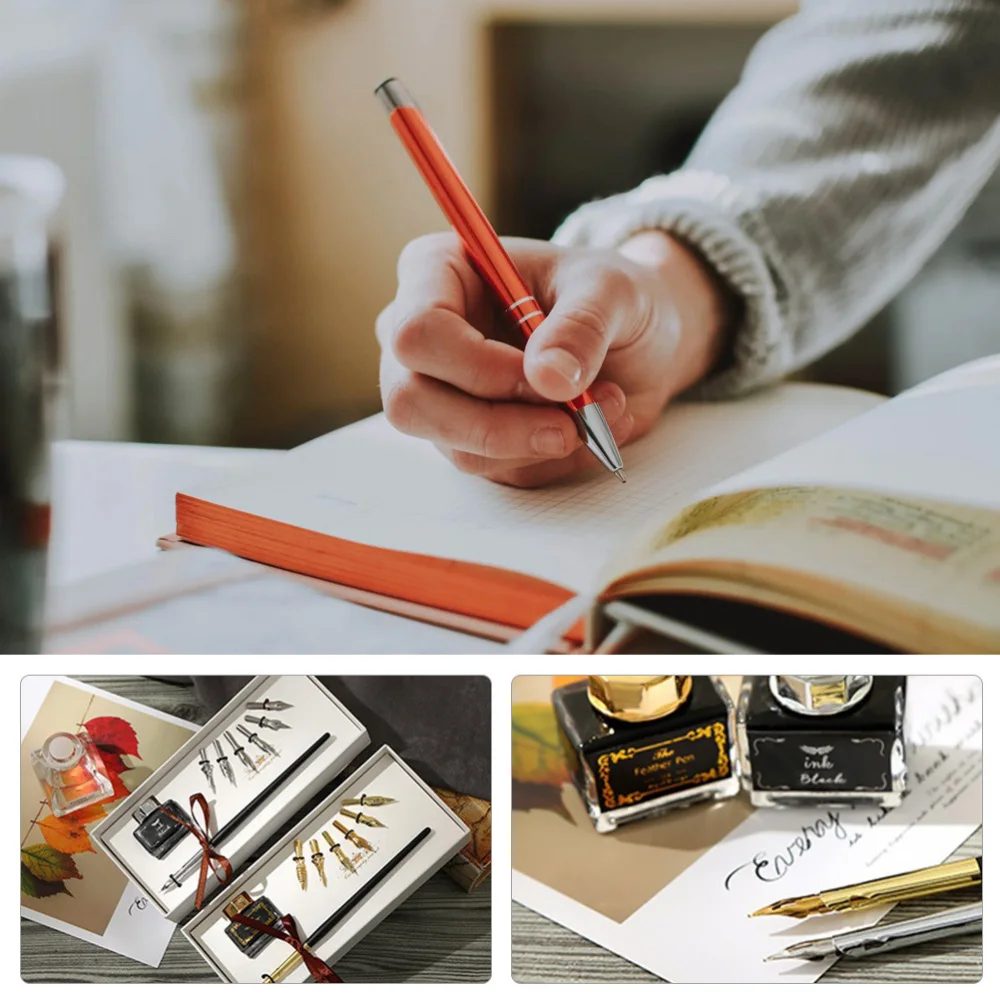 

1 set of Vintage Dip Pen Kit Replaceable Pen Dip School Writing Supplies