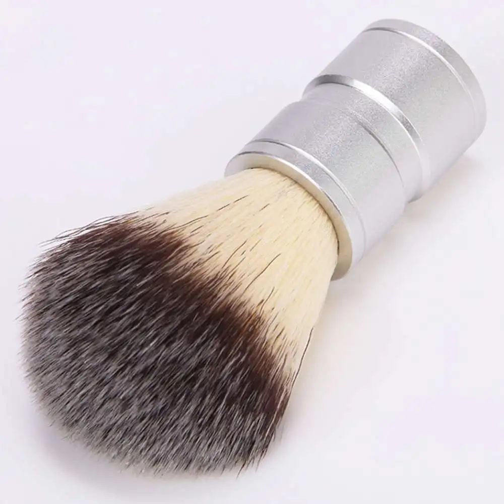 

Shaving Hair Brush With Stainless Steel Bowl Cup Mug Barber Travel Accessories