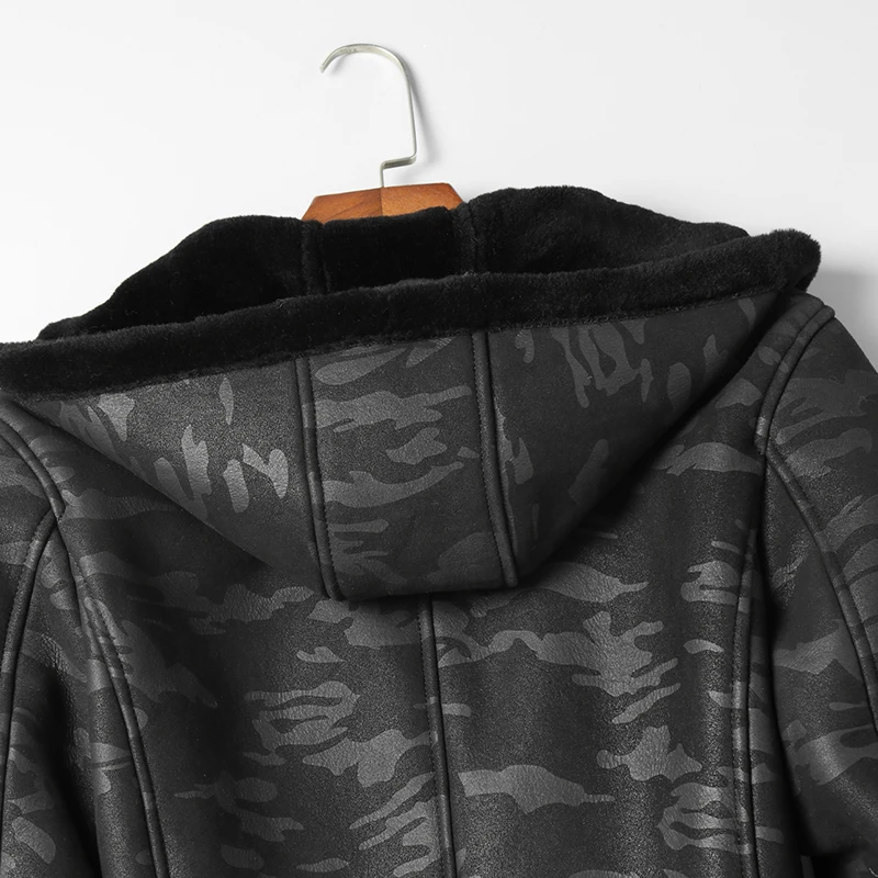 DK новинка с капюшоном тонкая длинная шуба мужская зимняя утолщенная натуральная