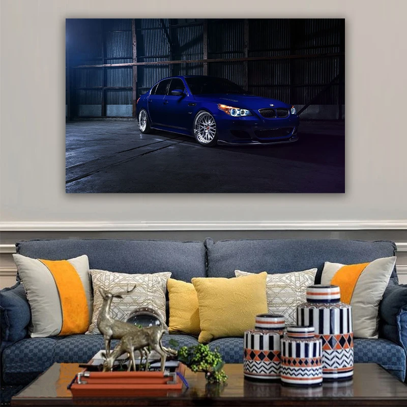 

Wall Art Painting Canvas BMW Sports Car Modular Pictures Home Wall Car Decor Posters Modern Bedroom Decoration Frames