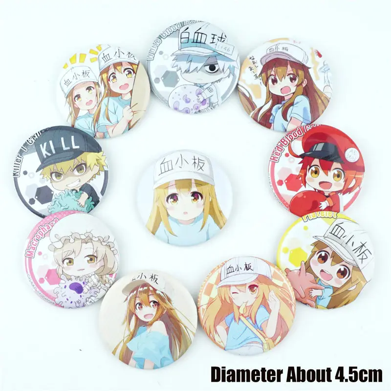 10 шт./компл. Мультяшные булавки в виде ячеек на работе милые заколки брошь