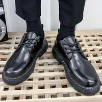 2020 brand breathable mens oxfords shoes dress shoes men flats fashion thick bottom leather casual shoes work shoes big size