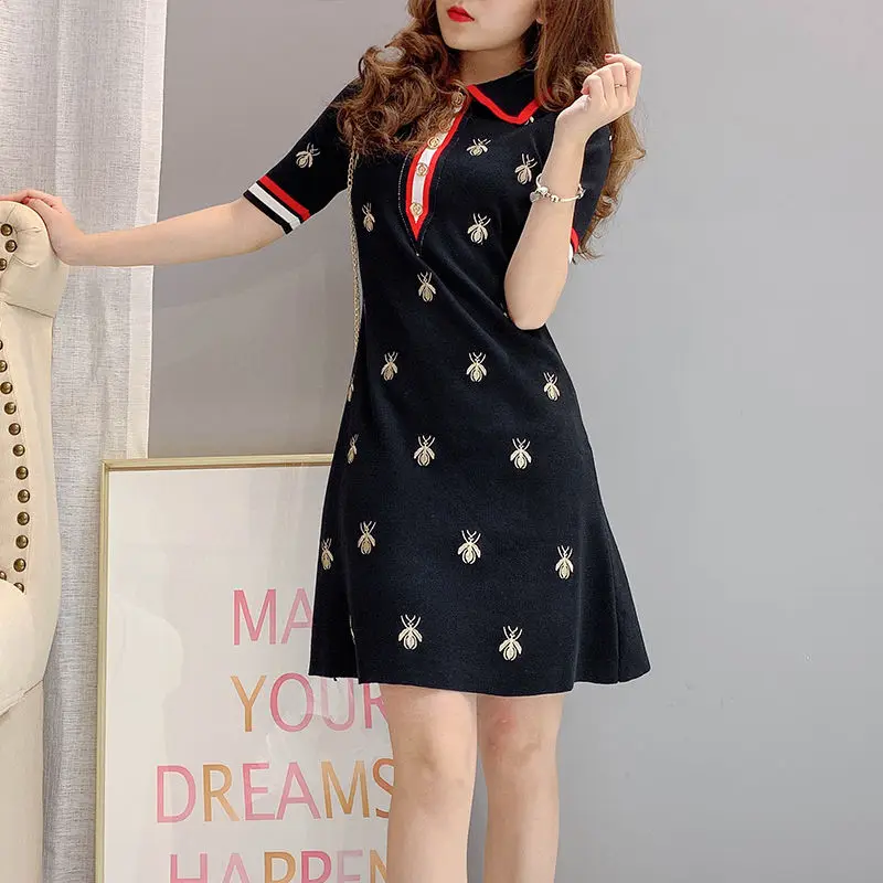Женское платье 2021 Весна Лето Осень Новый стиль социалист темпераментная вышивка
