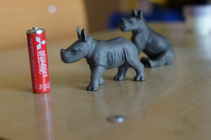 

Маленькая фигурка из ПВХ, модель игрушки rhinoceros 2 шт./компл.
