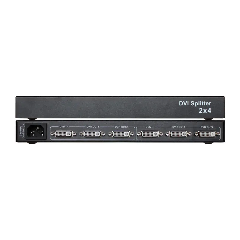 Разветвитель DVI 2x4 видеодисплей распределитель dvi 2 в 4 выход для проектора