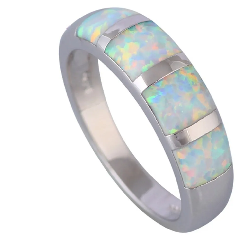 

New Women's Ring Pendant Ladies Blue Opal Boutique Charm Jewelry Party Birthday Jewelry Ring Wholesale