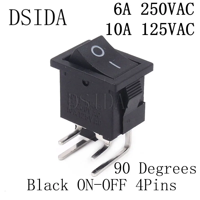 10 шт. клавишный переключатель 2pin/3Pins/4Pins/6Pins игрушечный переключатель/выключатель