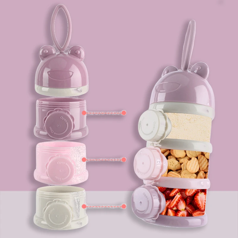 4 слойный портативный безопасный диспенсер для формул 3 контейнер детского