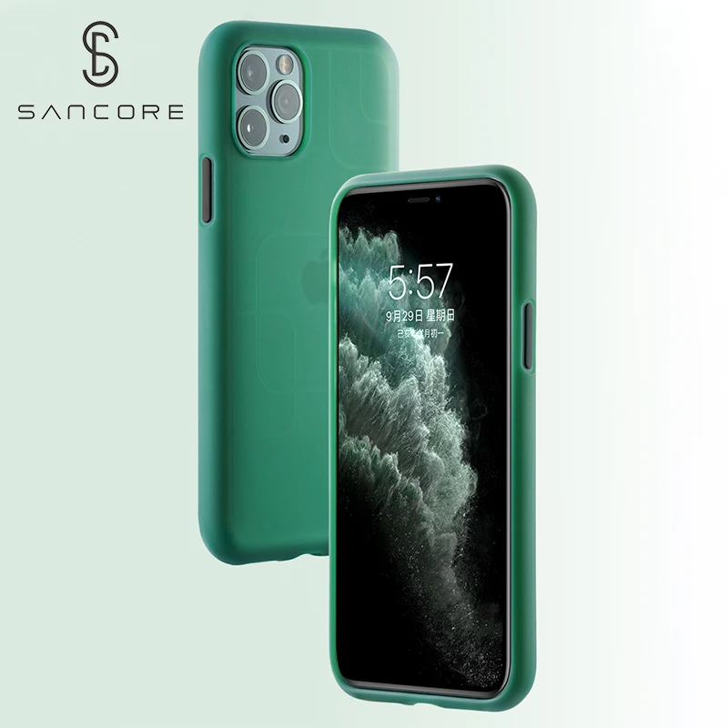 Оригинальный жидкий силиконовый чехол Sancore для iPhone 11 Pro Max высококачественные