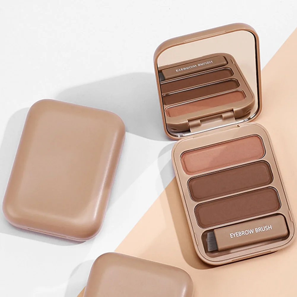 3 цвета долговечный макияж глаз многофункциональная пудра для бровей 3D