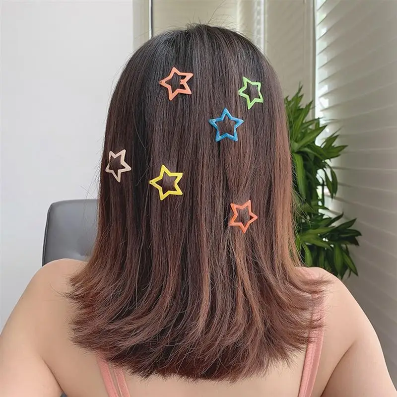 

40PCS Candy Color Girls Hairpins Star Hollow Cute Hair Barrette Clips Hairclips Hair Pins Women Accessories Headdress
