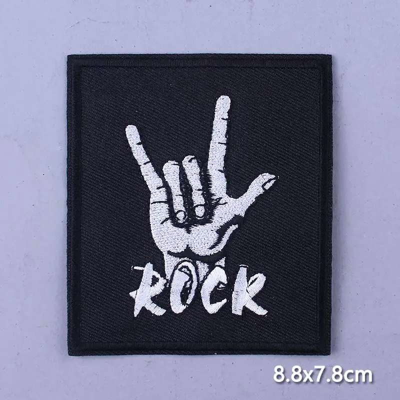 Нашивки в стиле хиппи рок-группы одежда с вышивкой панк Байкерская аппликация