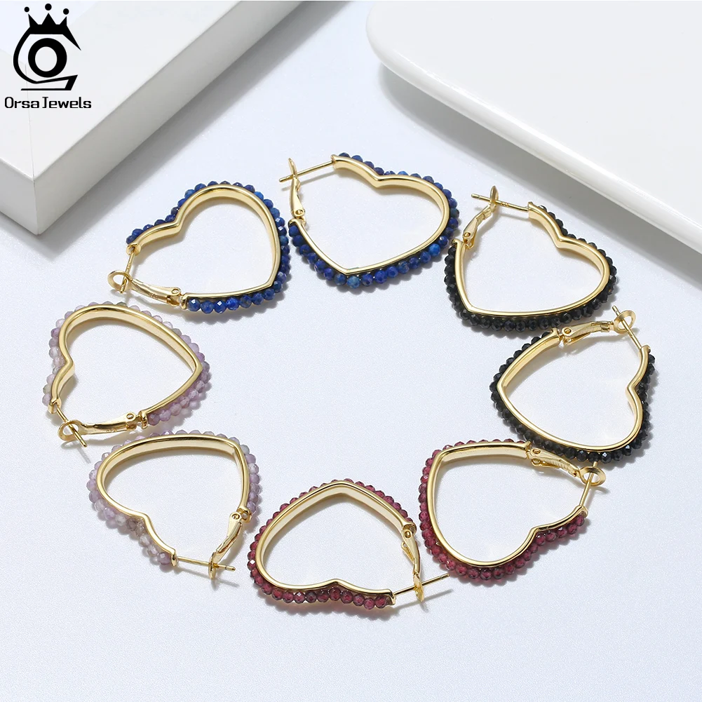 ORSA JEWELS драгоценный камень натуральный Лазурит ручной работы 925 пробы серебряные