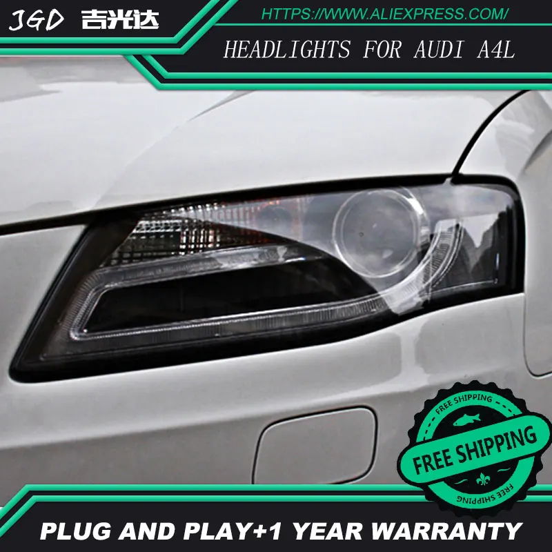 Автомобильный Стайлинг Головной фонарь чехол для Audi A4L B8 2009 2012 Светодиодные фары