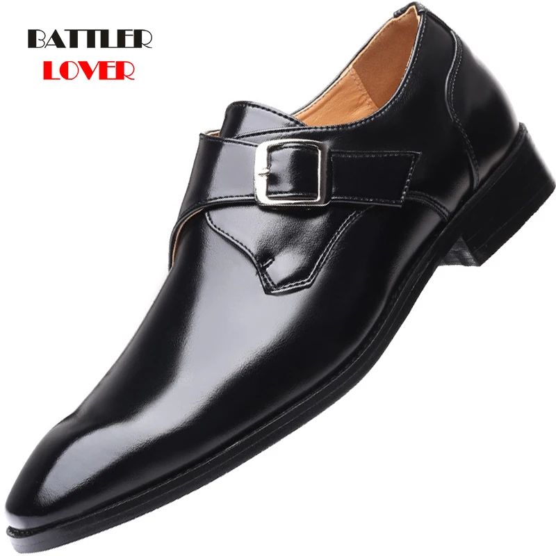 

2021 Italian Leather Shoes Men New Fashion Black Wedding Office Shoes Extra size 46 47 48 Formal Business Oxford Shoes for Male
