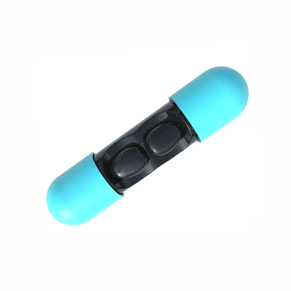 Blue TWS True Беспроводные наушники AAC hi-fi-стереозвук мини Водонепроницаемый Спорт 5,0 Bluetooth наушники для смартфонов Спорт - Цвет: Blue