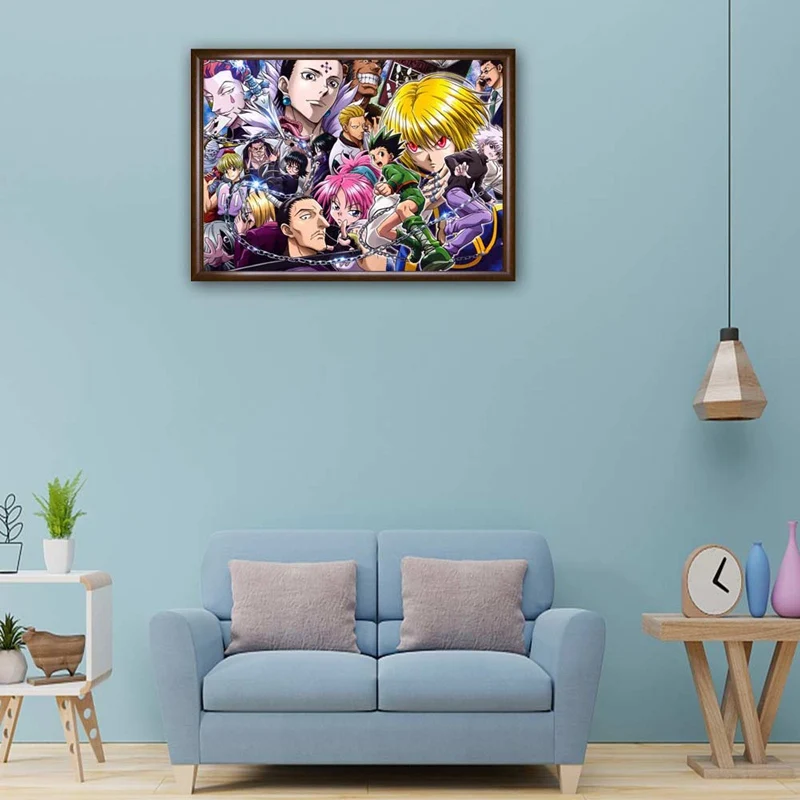

4 Sizes Anime Hunter x Hunter Poster Popular Classic Japanese Anime Home Decor Retro Poster Prints Cloth Wall Home Room Decor