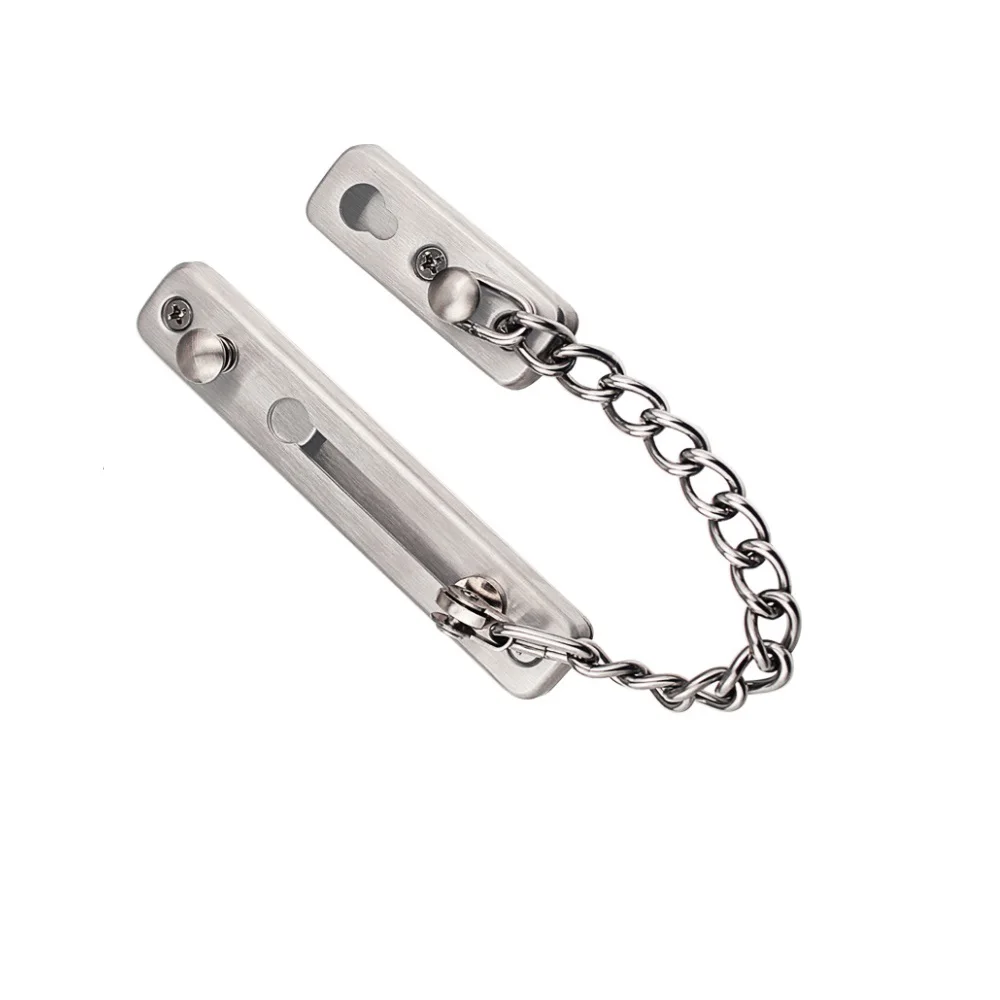 4 шт./лот замок на дверную цепочку из нержавеющей стали противоугонная Дверная