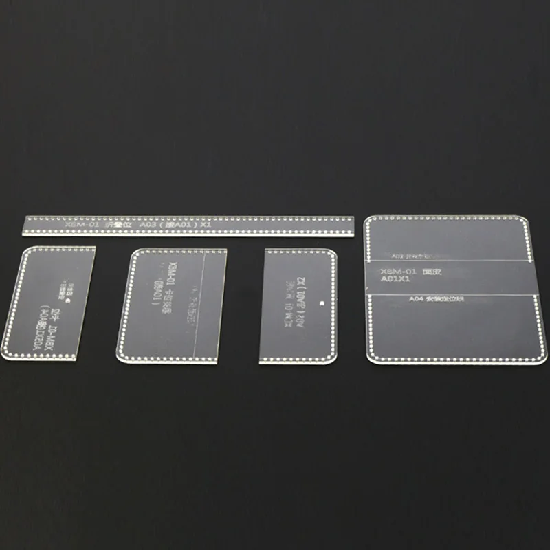 Сделай Сам ручной работы Кожа ремесло Акриловый Бизнес держатель для карт Шаблон