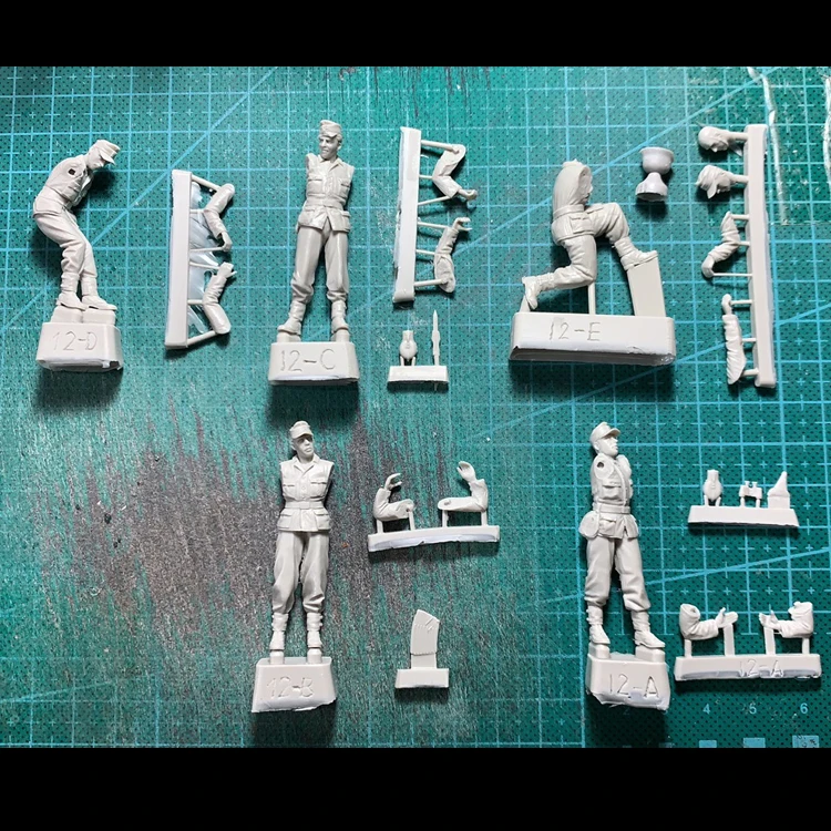 1/35 вырез лодочкой для 2 см 38. 1944 45 лет модель солдата из смолы GK военная тема Второй