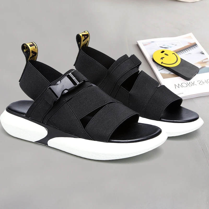 

2021 summer fashion flat shoes casual color matching large women's sandals