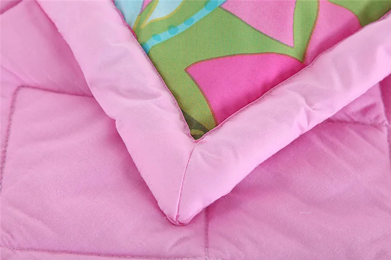 Детское стеганое одеяло Принцессы Диснея розовое постельное белье twin size для