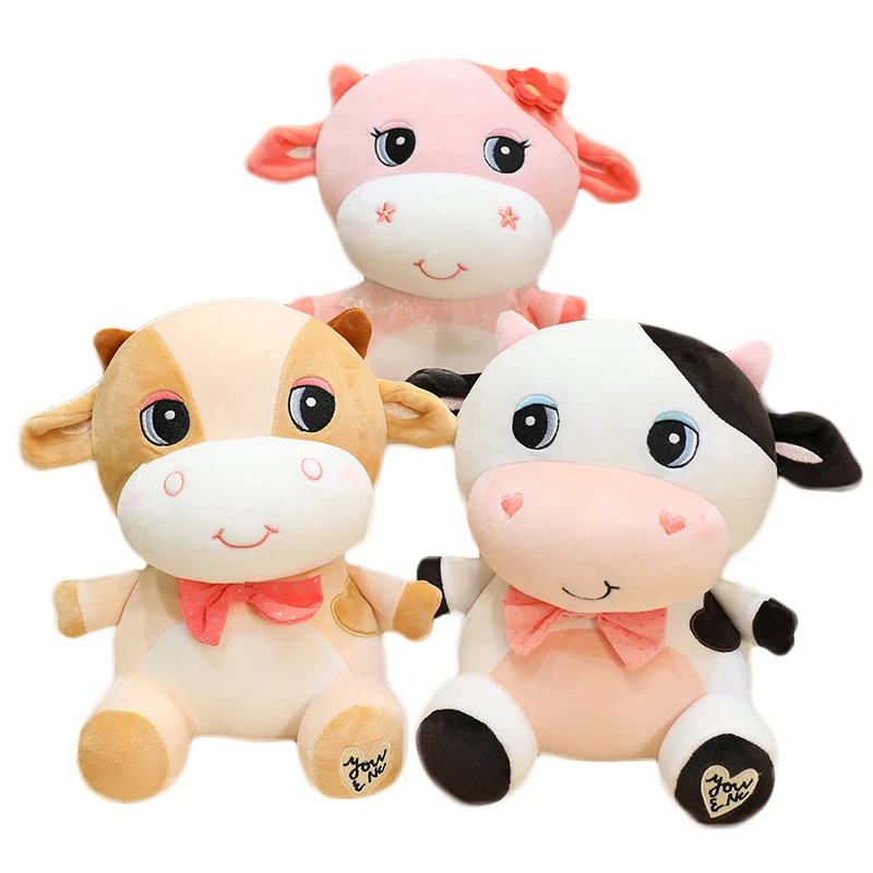 

1 шт., мягкая плюшевая игрушка в виде молочной коровы, 22/26 см