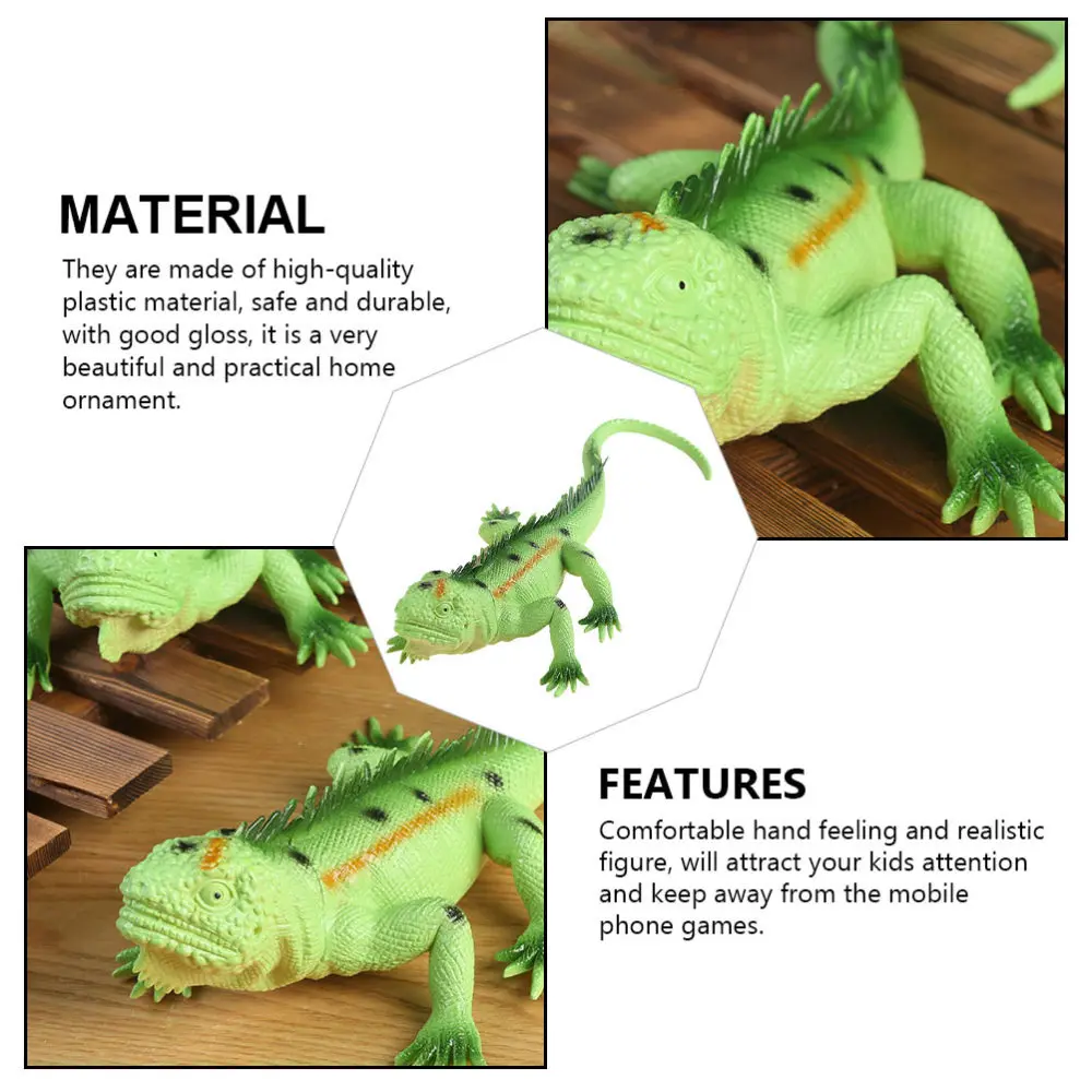 

2pcs Lifelike Lizard Model Kid Educational Cognitive Lizard Figurine