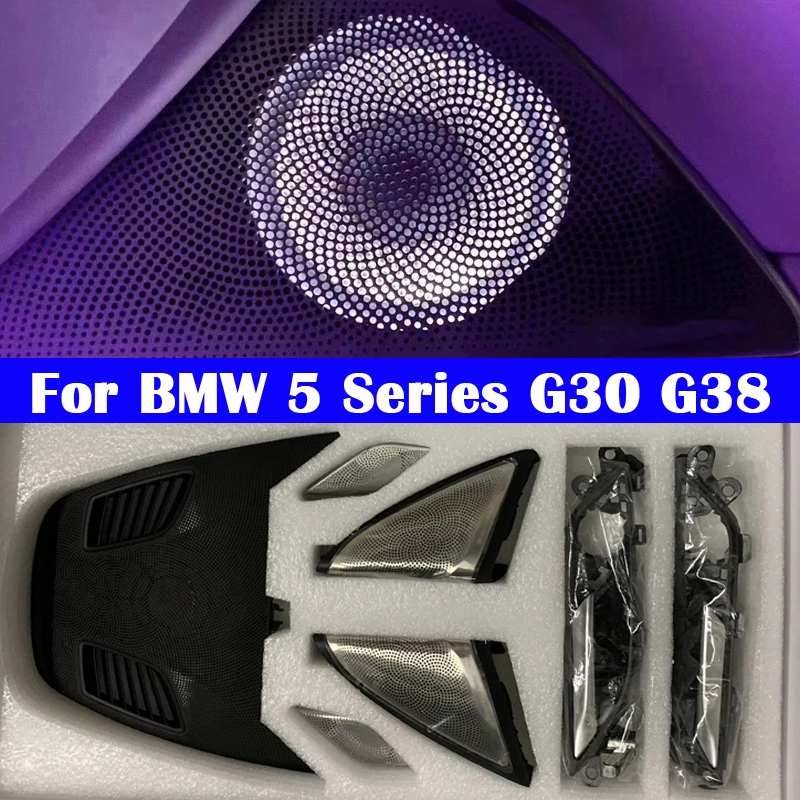 

For BMW 5 Series G30 G38 Car Luminous Tweeter Speaker Panel LED Glow Lamps Decorative Atmosphere Cover Ambient Light