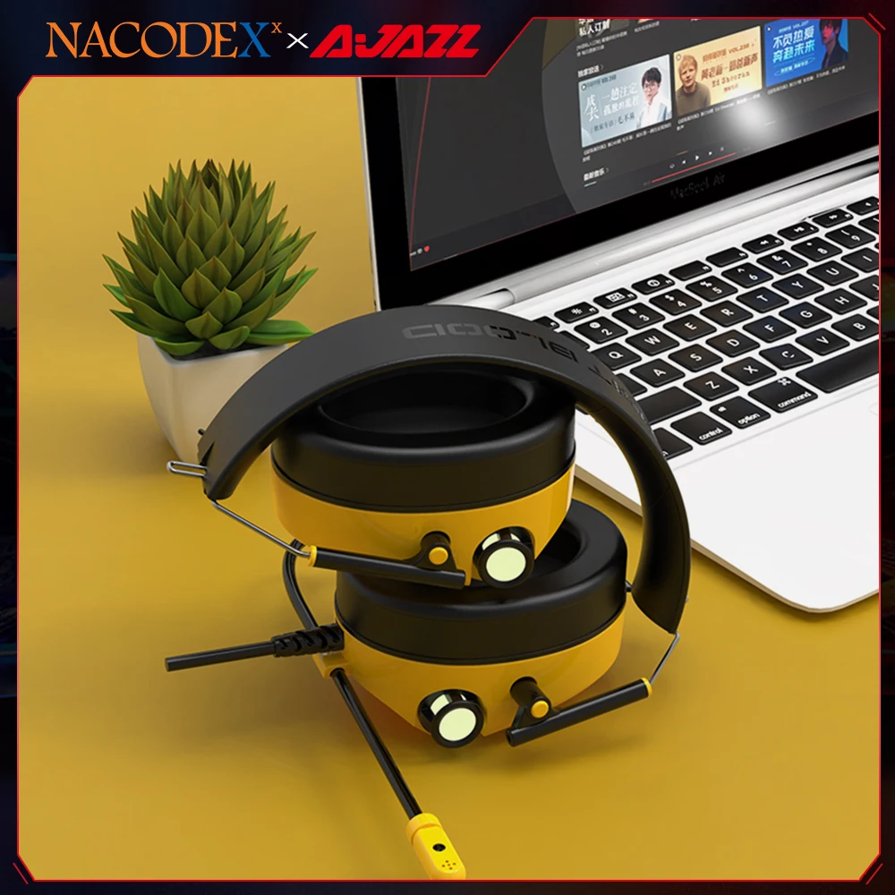 

AJAZZ NACODEX-H10 игровая гарнитура, объемный звук гарнитуры, стерео, проводной, USB микрофон, красочное освещение, ПК ноутбука