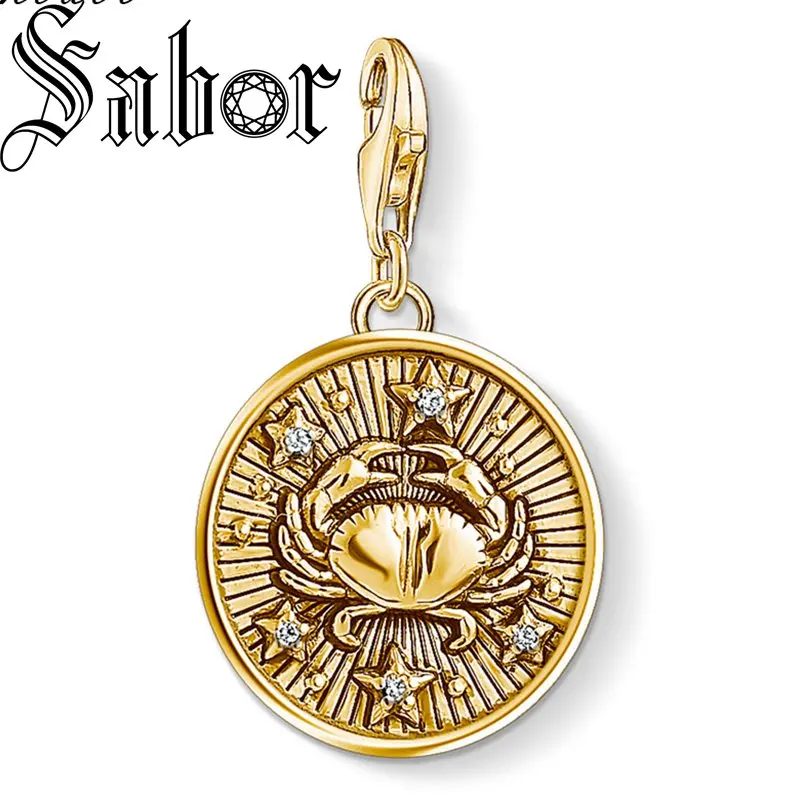 Подвеска с подвеской в виде знака зодиака Модная бижутерия трендовый подлинный