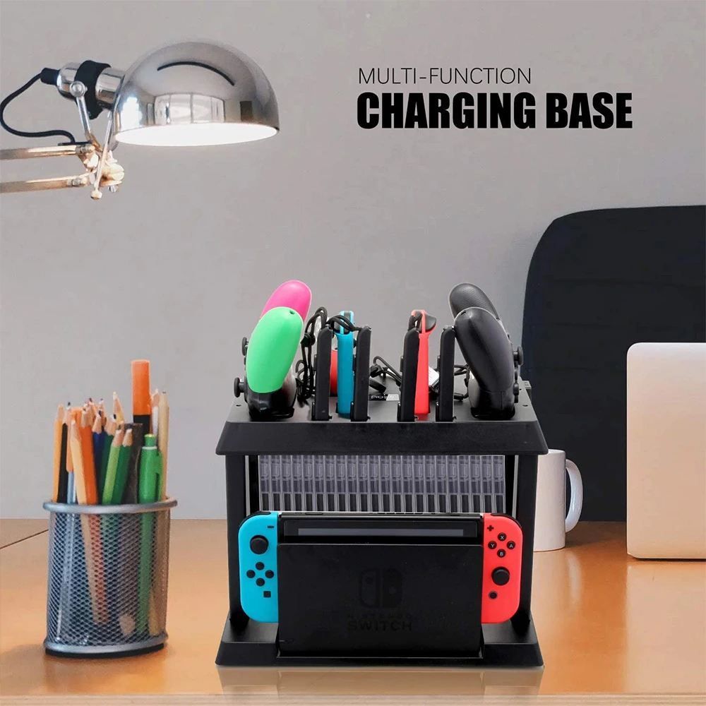 

Charger Base for Nintend Switch Charging Dock Disc Stand for Nintendo Switch 2 Joy-Cons, NS Pro 2 Poke Ball Plus Controllers