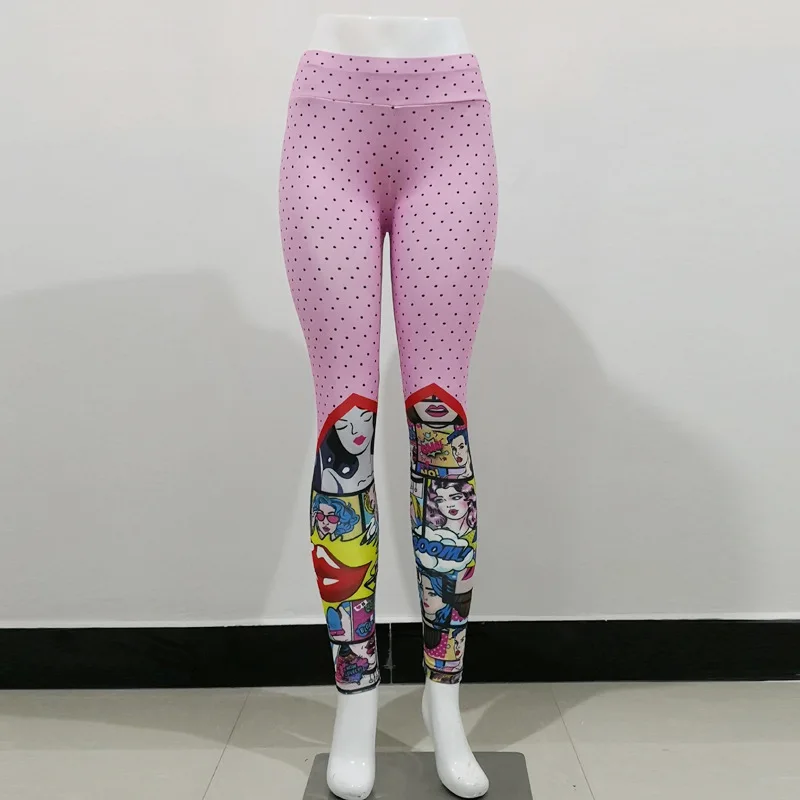 55 Pink Лидер продаж 3D спортивные штаны для йоги с Для женщин пуш-ап профессиональные спортивные брюки для бега легинсы для фитнеса плотные брюки узкие леггинсы - Цвет: 55 Pink
