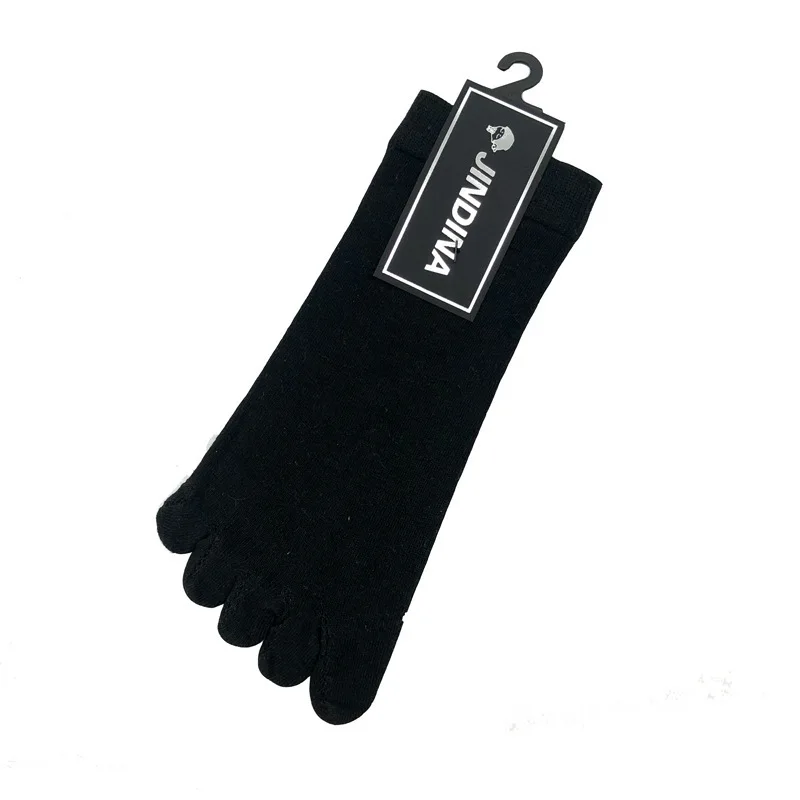 

Toe Socks Cotton Men Five Fingers Socks Cycling Ankle Sock Sports Running Solid Color Black White Sox Male Soks High Quality