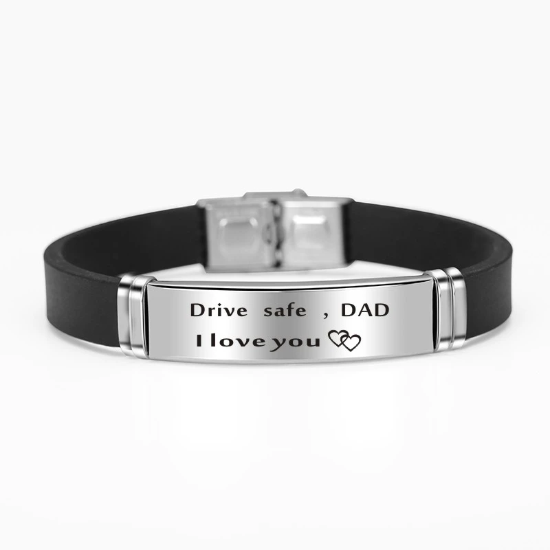 Безопасные красивые силиконовые браслеты I Love You для влюбленных рождественские