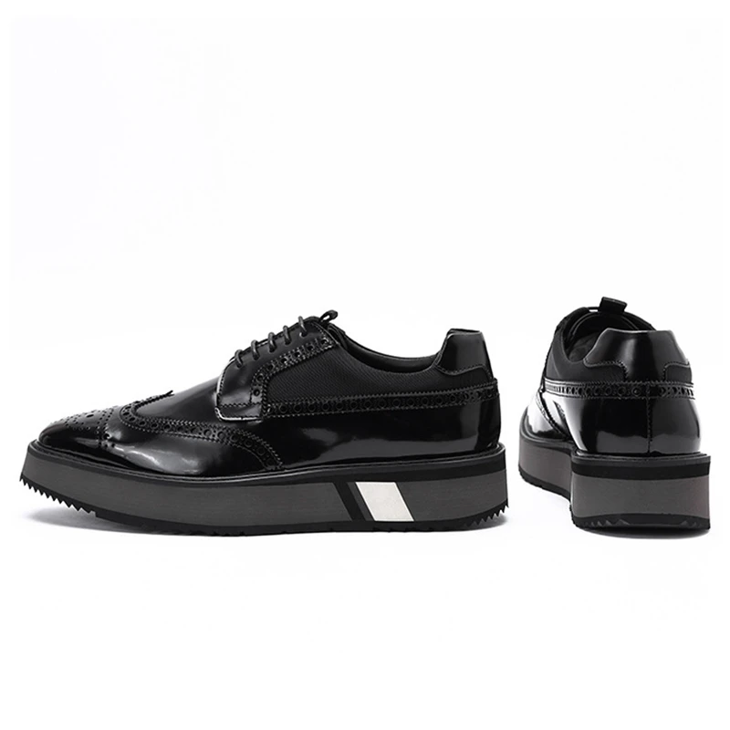 Новинка мужская обувь ручной работы из лакированной кожи в британском стиле