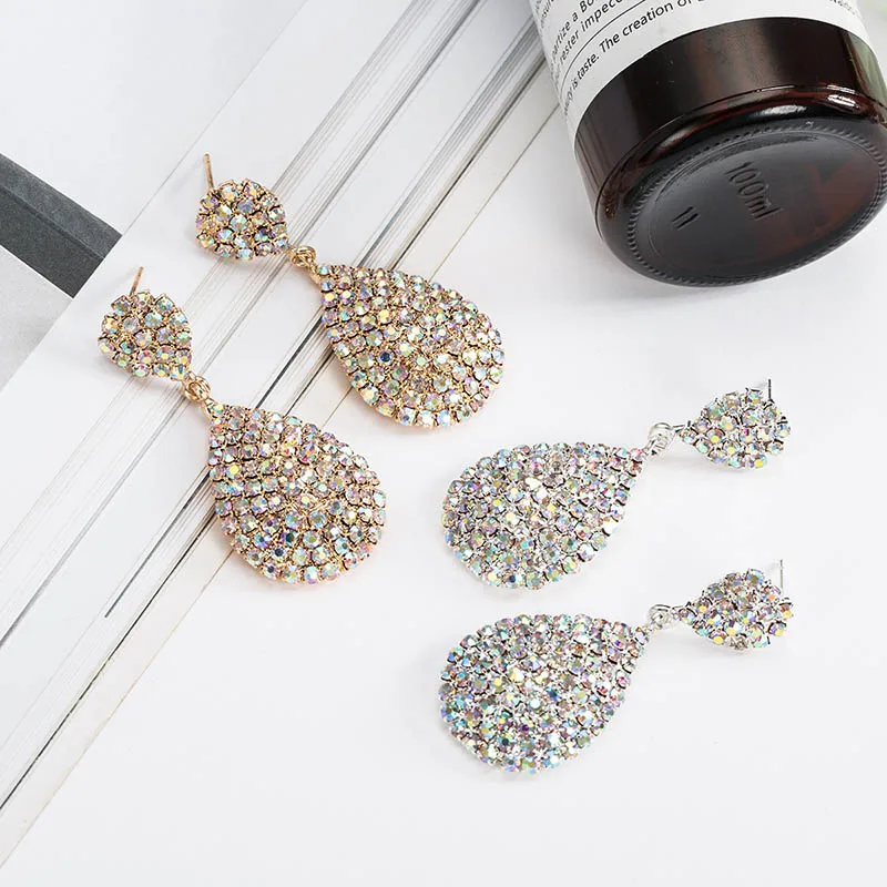 Серьги Bague Ringen в форме капли воды индивидуальные корейские Серебряные украшения