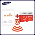 Беспроводной ez share wifi адаптер + Micro SD карта Samsung EVO plus класс 10 microsd wifi Беспроводная TF карта 32 Гб 64 Гб 128 Гб карта памяти