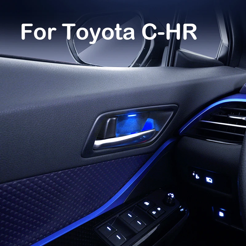 Передняя задняя атмосфера лампа для дверной ручки освесветильник Toyota C-HR CHR 2017 2018