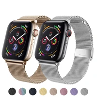 strap for apple watch band 44mm 40mm correa iwatch 3842mm metal belt stainless steel watchband bracelet apple watch 6 5 4 3 se
