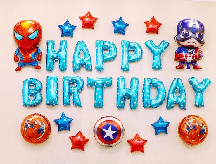 Вечерние воздушные шары супер герой воздушный шар из фольги тематические