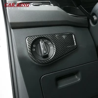 for volkswagen vw tiguan mk2 2017 2018 2020 carbon fiber interior head light switch covers trim panel car styling accessories
