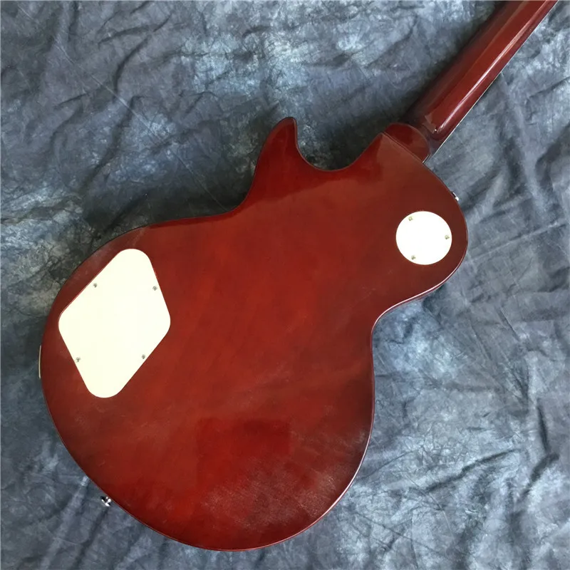 

Top quality 6-string electric guitar with rose flame maple top fingerboard. free shipping