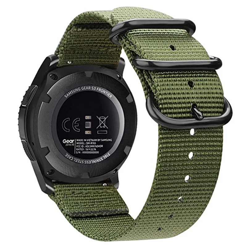 Ремешок для часов Xiaomi Amazfit Stratos 3 2 2s Pace Холщовый нейлоновый GTR 47 мм ремешок Huawei Watch GT